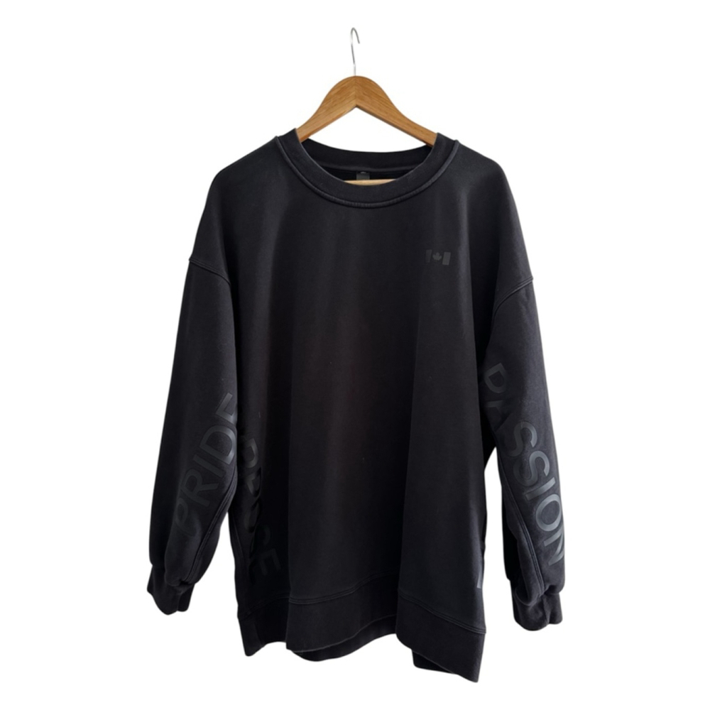 Lululemon Team Canada Olympic Crewneck Black Purpose Logo Sweatshirt